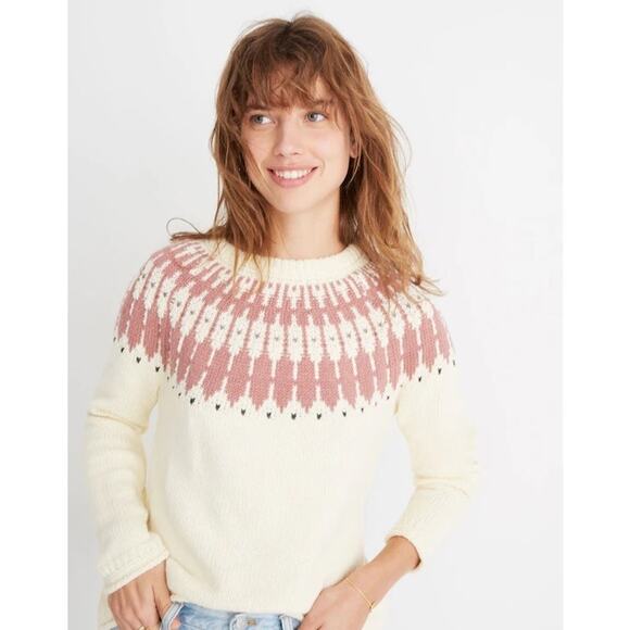 Madewell Fair Isle Pullover Sweater - Picture 1 of 7